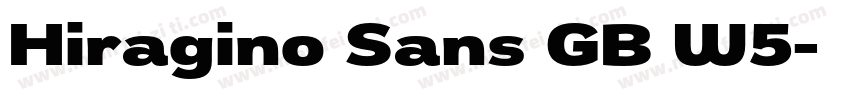 Hiragino Sans GB W5字体转换